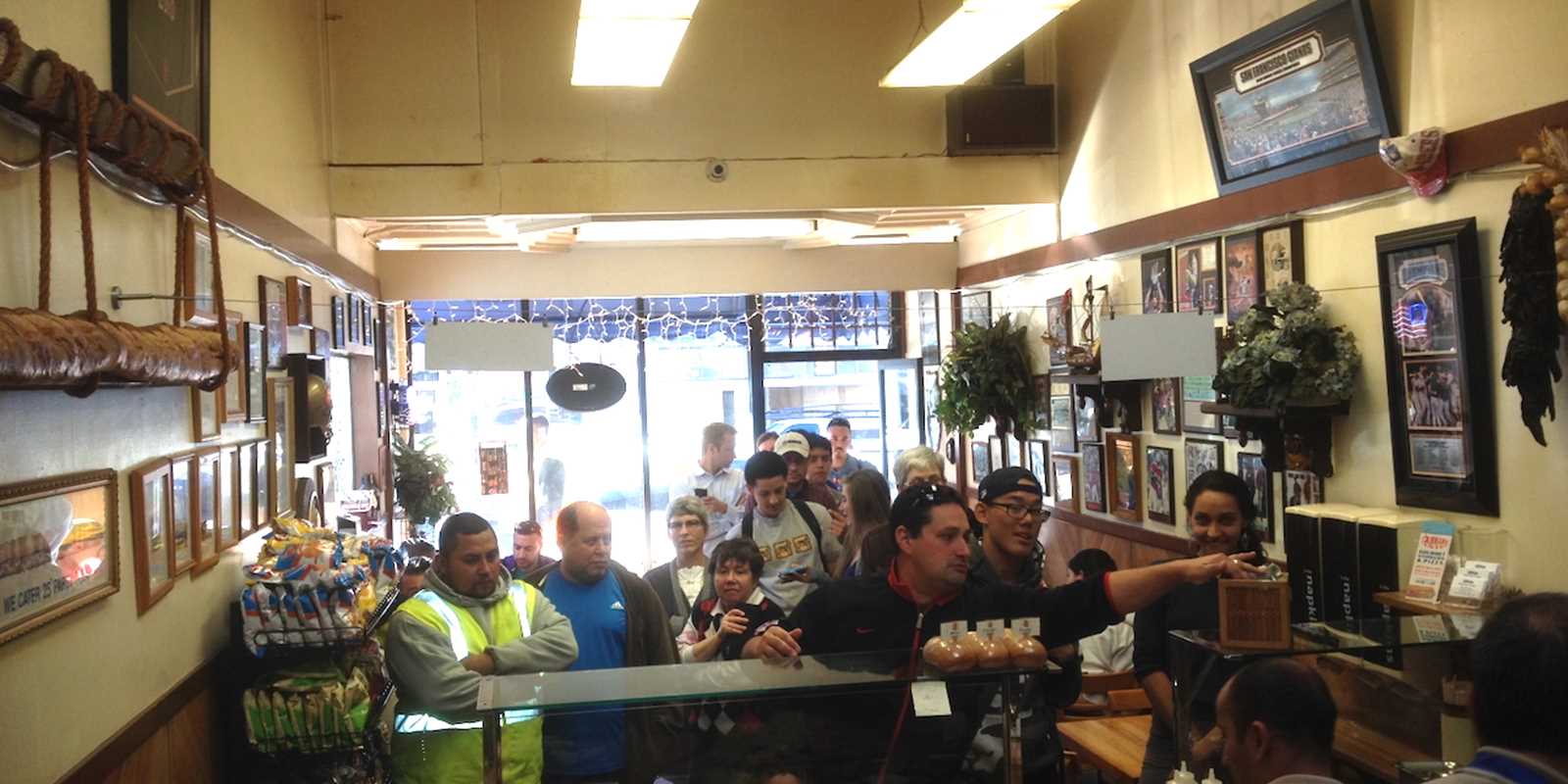 the crowd at Submarine Center